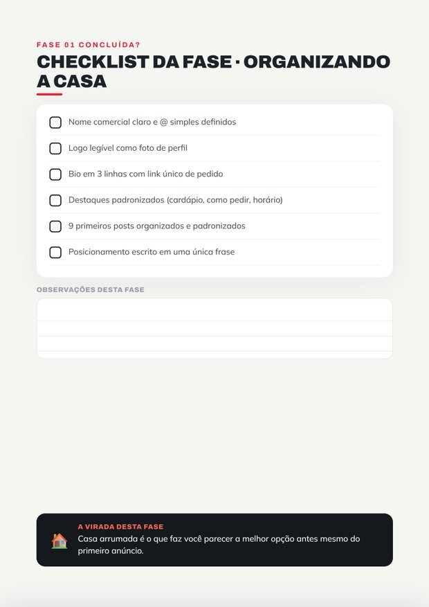 Checklist de fase concluída
