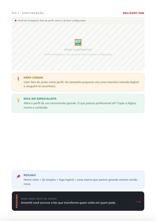 Página de continuação com erro comum, dica e resumo